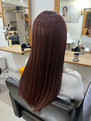 ロング カラー ✨🎨ブリーチなし 透明感カラー✨美友のヘアスタイル