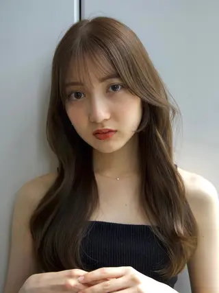 ロング SALOWIN原宿AROA店所属・顔まわり神カット✂︎ 齋藤雄大【表参道】のヘアスタイル