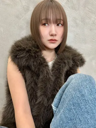 ミディアム くどうももか 浦和 ショート ボブのヘアスタイル