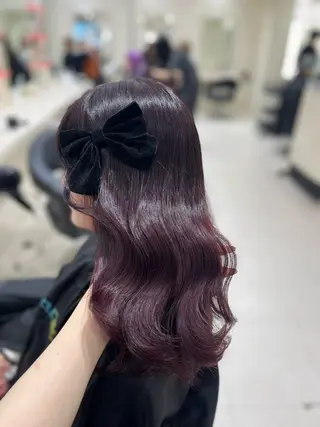 カラー ベージュ・ラベンダー カラー🎀りりのヘアスタイル