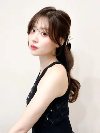 ロング 韓国アイドルヘア🤍 nanako🦋のヘアスタイル