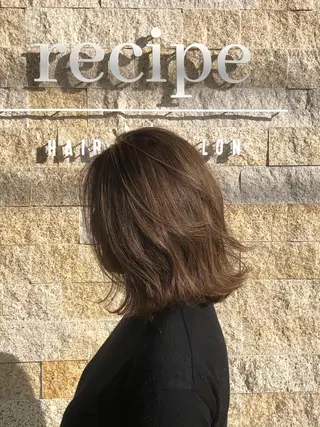 ミディアム カラー 河内 元伸のヘアスタイル