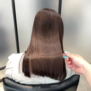 セミロング SALOWIN 梅田所属・山口滉斗/美髪 縮毛矯正/髪質改善のヘアスタイル