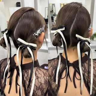 ショート ヘアアレンジ 難波・デザイン・ ハイトーン☆Rei☆のヘアスタイル