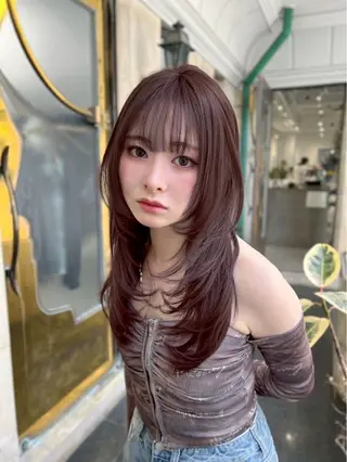 セミロング 艶髪color＆ 髪質改善Yudaiのヘアスタイル