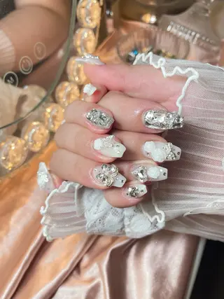 ネイル 23時まで❤︎韓国、 ワンホンネイルのネイルデザイン