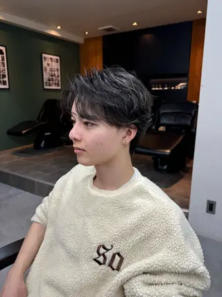 パーマ メンズ シャドウパーマ/ 波巻パーマYu-Kiのヘアスタイル