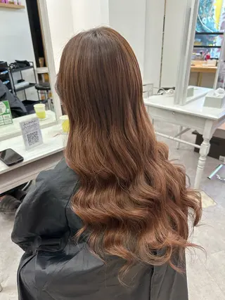 ロング 韓国ヘア×ハイトーン AYA💫のヘアスタイル