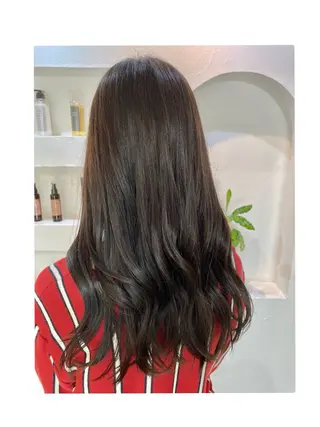 ロング うる艶ワンカラー/ 似合わせ　中野拓侍のヘアスタイル