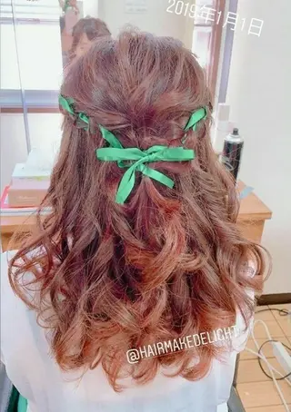 ヘアアレンジ ロング Hair&Make Delight*のヘアスタイル