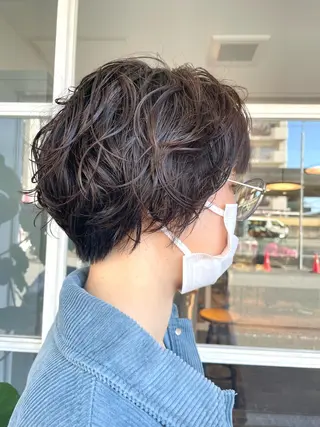 ショート パーマ 🌈🌸あおき みちる🌟💗のヘアスタイル