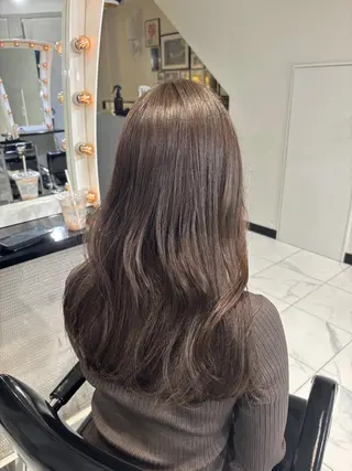 セミロング カラー Halo所属・玖須　綾音 /柔らかい海外ヘア♡のヘアスタイル