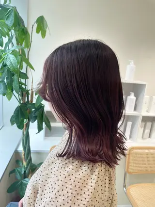 ミディアム カラー 🩰ニシムラヒカリ 半個室salon♡*のヘアスタイル