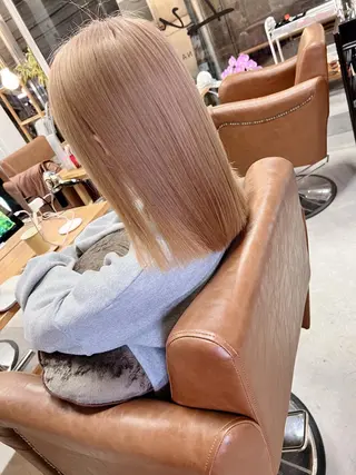ミディアム 髪質改善カラー特化 ルイス奈良のヘアスタイル
