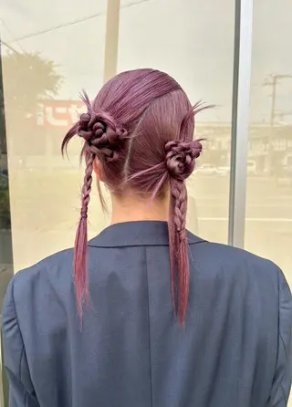カラー 山口 萌々子のヘアスタイル