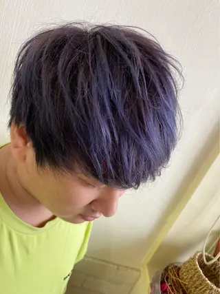 ショート カラー メンズ 髪質改善×艶カラー ANDIAMO 楓のヘアスタイル