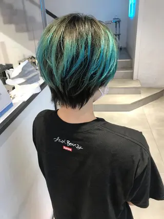 ショート カラー 🇰🇷カルマパーマ kaito🇰🇷のヘアスタイル