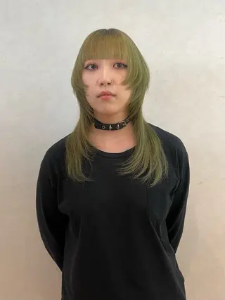 ロング ☀️コミヤマミユ☀️ /パーマ/ハイトーンのヘアスタイル