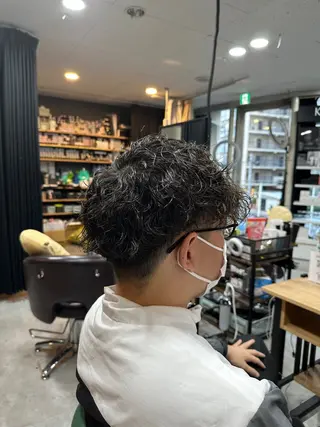 パーマ メンズ peqss/ keitaのヘアスタイル