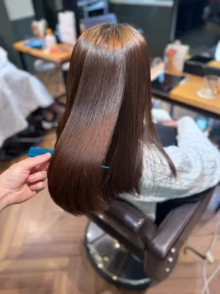 ロング カラー 髪質改善ヘアエステ AInoa RUANA 青山所属・✨️髪質改善 ミヤケのヘアスタイル