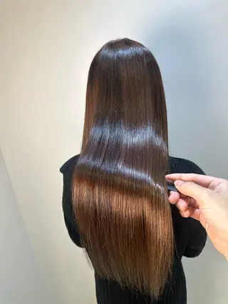 ロング パーマ 髪質改善/縮毛矯正 /ブリーチ矯正/岡部のヘアスタイル