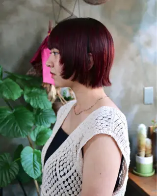 ミディアム カラー 木村陸弥 透明感/ 赤み消し/オリーブのヘアスタイル