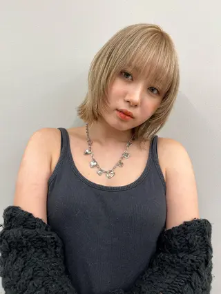 ショート カラー 池袋/似合わせ/縮毛 髪質改善【ugen】のヘアスタイル