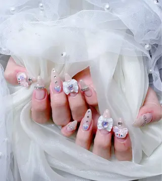 ネイル 🎀も ものネイルデザイン