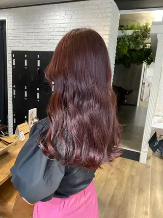 ロング あおい 🍒暖色カラーのヘアスタイル