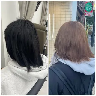 ロング カラー メンズ 暖色/艶髪/ 透明感カラー/なおとのヘアスタイル