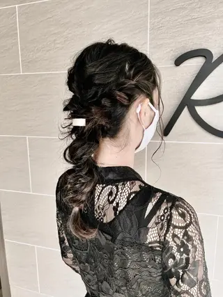 セミロング カラー パーマ ヘアアレンジ Roijir所属・roijir ロイジーのヘアスタイル