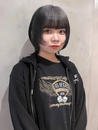 ショート カラー オタク特化🎀 顔まわり🎀ゆうなのヘアスタイル
