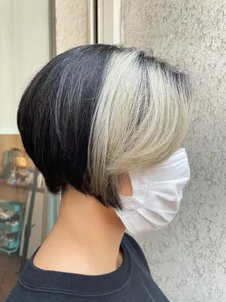 ショート カラー CoCooN 店長 さのえみのヘアスタイル