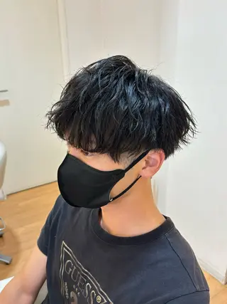 ショート パーマ レイヤー/メンズ 奥野恭平のヘアスタイル
