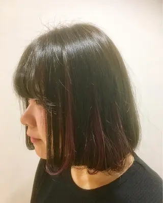 ミディアム カラー 永井 大希のヘアスタイル