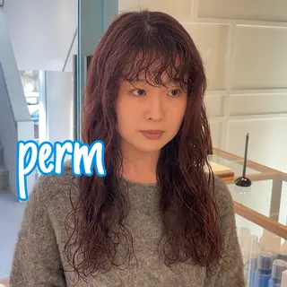 ロング パーマ CYAN.栄店所属・パーマ/髪質改善 【榎本千夏】のヘアスタイル