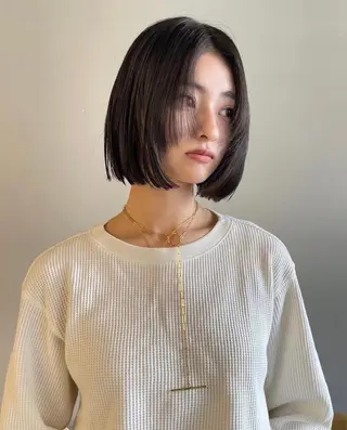 ミディアム カラー パーマ CEINE PATHのヘアスタイル