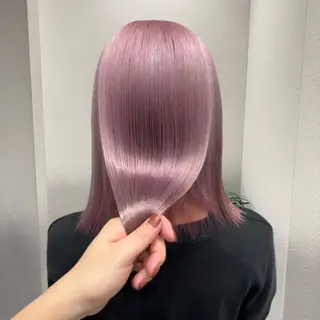 ミディアム カラー ✨ブリーチ支持No1 複雑履歴修正/舘岡のヘアスタイル