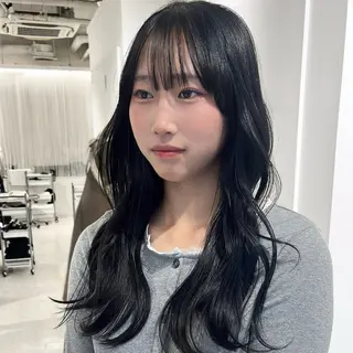 ロング カラー Parve Mix 森 美遥🇰🇷🩶のヘアスタイル