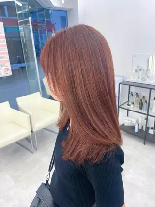 セミロング カラー ヘアアレンジ 【Brown】おじま のぞみのヘアスタイル