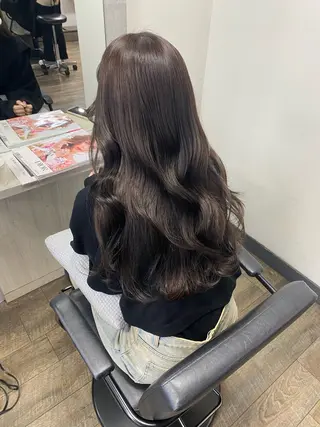 ロング カラー MIREI /韓国風 /大阪美容室のヘアスタイル