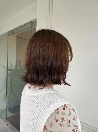 ミディアム 木村 架音のヘアスタイル