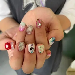 ネイル ゆびノさき茨木店 ニュアンス/アートのネイルデザイン