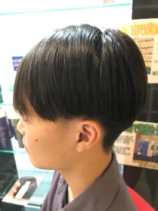 ミディアム 山口 篤志のヘアスタイル
