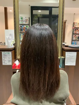 セミロング 🌿ストレート🌿 髪質改善☘️シュウヤのヘアスタイル