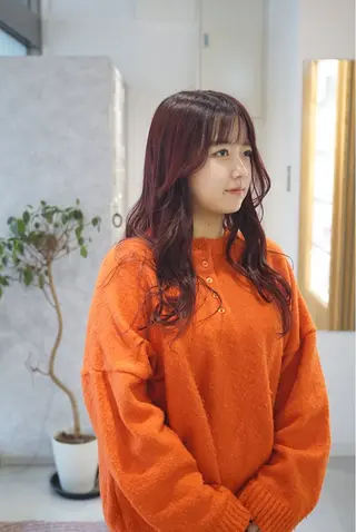 ロング カラー 月100人以上 髪質改善施術｜谷口のヘアスタイル