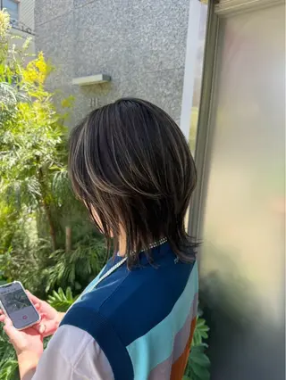 ミディアム 宇野 佑馬のヘアスタイル