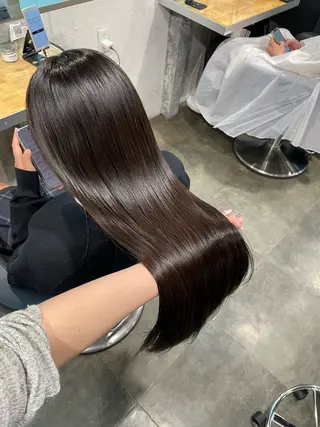 ロング カラー 🤍ベージュ/透明感 韓国ヘア/まりん🤍のヘアスタイル