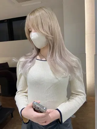 ロング カラー Amelie所属・Amelie yunのヘアスタイル