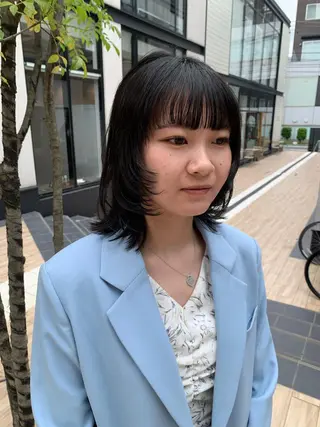 ミディアム カラー ヘアアレンジ yuka .のヘアスタイル